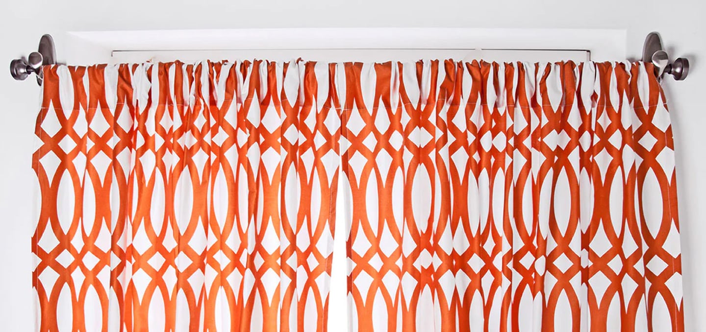 Command hooks as adhesive curtain rod holders
