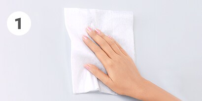 how to use non trace hooks step 1- clean surface with alcohol
