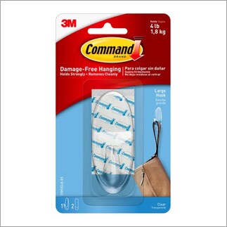 Command&trade; Clear Large Hooks