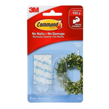 Command™ Clear Medium Hook
