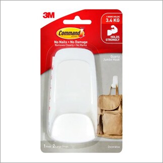 Command™ Jumbo Quartz Hook