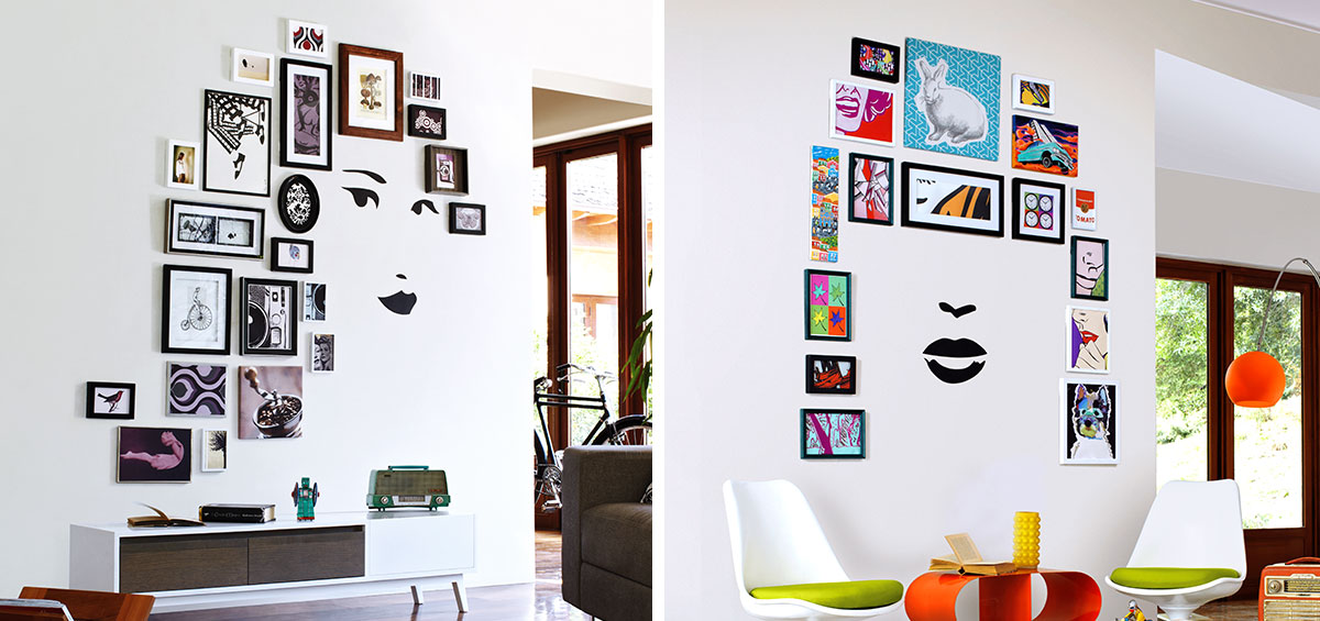 unique photo wall idea from Command
