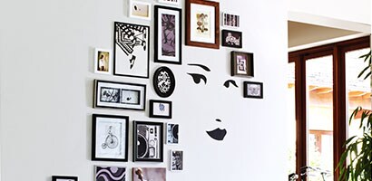 unique photo wall idea from Command