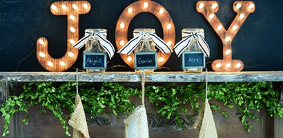 Faux Holiday Mantel