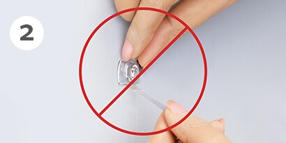 how to remove clear command hooks step 2- pull the strip straight down, not towards you
