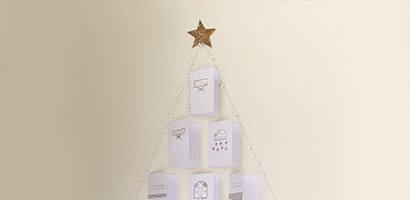 Christmas Tree Holiday Card Display